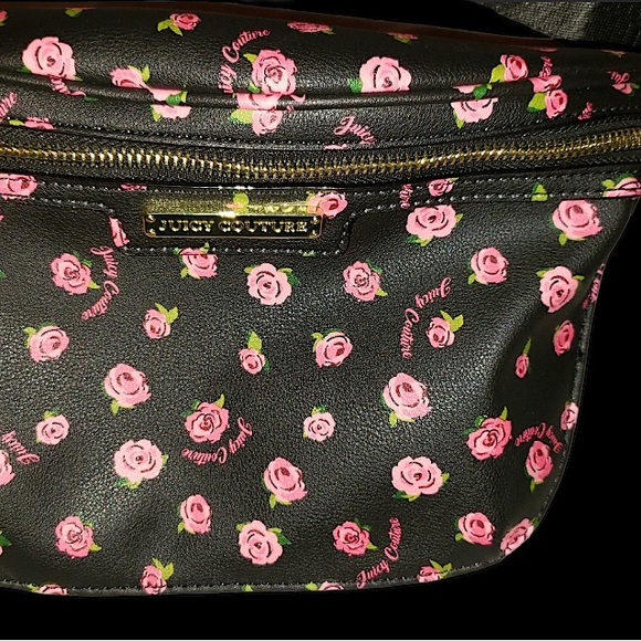 🆕🔥JUICY COUTURE SUPER STYLISH&VERY CUTE FLORAL DESIGN BELT PACK/MAKEUP BAG NWT - Picture 2 of 12